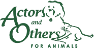 Logo for Actors And Others For Animals and clickable link to their website.
